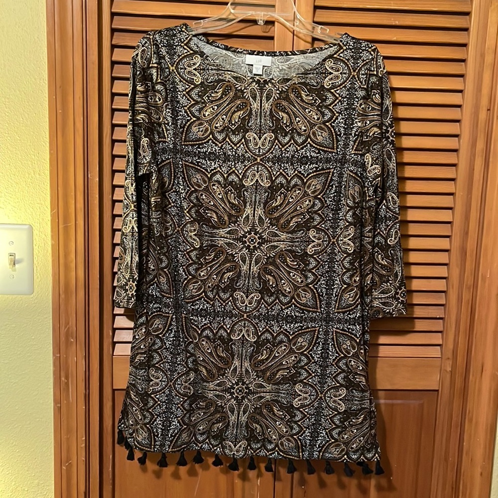 New with tags, J. Jill multicolor tunic top